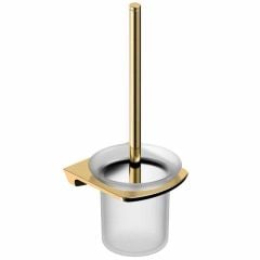 RAK Ceramics Petit Square Toilet Brush Holder - Brushed Gold - RAKPES9908G