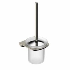 RAK Ceramics Petit Square Toilet Brush Holder - Brushed Nickel - RAKPES9908N