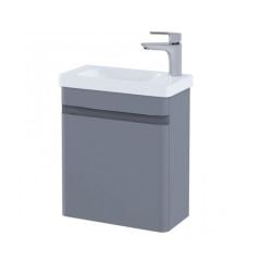 RAK Resort Wall Hung 450mm Wide Cloakroom Vanity Unit - Matt Grey - RAKRSTWBU45603