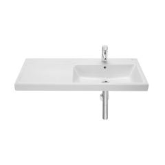 Roca The Gap 460mm Wall Hung Basin Right Hand 1 Tap Hole - White - 3270ME000