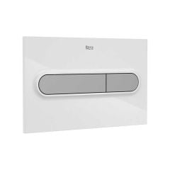 Roca Duplo One PL1 Dual Flush Plate - White/Grey - A890195005