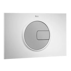 Roca PL4 Dual Flush Plate - White/Chrome - A890098005
