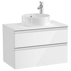 Roca The Gap 800mm Basin Countertop - Matt White - A857419509