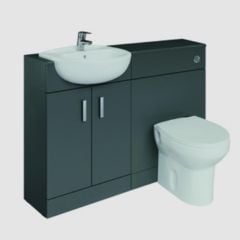Roca Victoria Maxi Left Hand Basin Worktop (Debba) - Matt Grey - A857441807