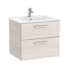 Roca Victoria 600mm 2 Drawer Vanity Unit & Basin - Nordic Ash - A851592434