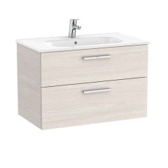 Roca Victoria 800mm Unik 2 Drawer Basin Unit & Basin - Nordic Ash