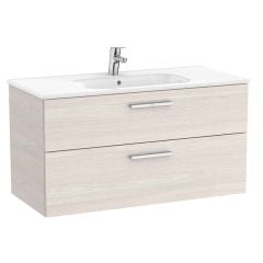 Roca Victoria 1000mm 2 Drawer Vanity Unit & Basin - Nordic Ash - A851595434