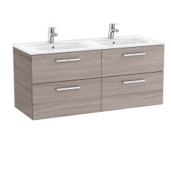 Roca Victoria 1200mm 4 Drawer Vanity Unit & Basin - Nordic Ash - A851599434