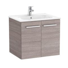 Roca Victoria 600mm 2 Door Vanity Unit & Basin - City Oak - A851650402
