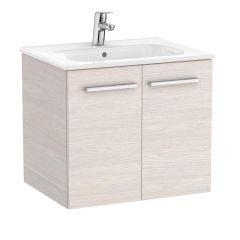Roca Victoria 600mm 2 Door Vanity Unit & Basin - Nordic Ash - A851650434