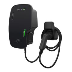 Rolec Zura Smart EV Charger - 1 x up to 7.4kw Type 2 5m Tethered - Black - ROLEC3140B