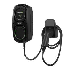 Rolec WallPod Smart EV Charger - up to 7.4kw Type 2 5m Tethered - Black - ROLEC4140B