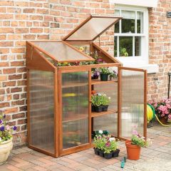 Rowlinson Hardwood Mini Greenhouse - HWGROWST2