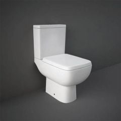 RAK Ceramics Series 600 Close Coupled Toilet Pan - Alpine White - SE11AWHA