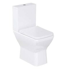 Britton Shoreditch Square Cistern and Lid Including Top Flush Cistern Fittings - White - SHR.049