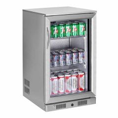 Sterling Pro Single Door 120 Litres Hinged Bottle Cooler - Stainless Steel - SP1HC-STS