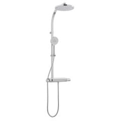 Vado Strata Thermostatic Bar Mixer Shower With Shower Kit + Fixed Head - Chrome - STRA-149RRK-CP