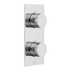 Vado Omika One Outlet Two Handle Vertical Tablet Thermostatic Valve - Chrome - TAB-148-OMI-C/P