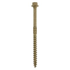 Timco Timber Frame Construction & Landscaping Screws - Hex - Exterior - Green Organic Box 50pcs - 6.7 x 100 - 100IN