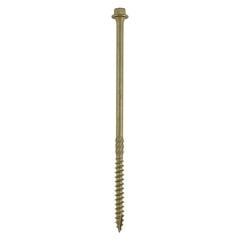Timco Timber Frame Construction & Landscaping Screws - Hex - Exterior - Green Organic Box 50pcs - 6.7 x 250 - 250IN