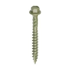 Timco Timber Frame Construction & Landscaping Screws - Hex - Exterior - Green Organic Box 50pcs - 6.7 x 60 - 60IN