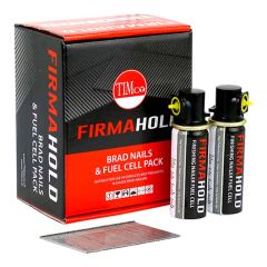 Timco FirmaHold Collated Brad Nails & Fuel Cells - 16 Gauge - Angled - Galvanised Box 2000pcs - 16g x 32/2BFC - ABG1632G