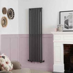 Towelrads Dorney Hot Water Vertical Radiator 1800 x 352mm - Anthracite - 120872 Lifestyle1