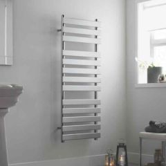 Towelrads Perlo Straight Hot Water Towel Rail 800mm x 500mm - Chrome - 120905