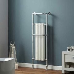 Towelrads Hampshire Traditional Radiator 1510mm x 510mm - Chrome & White - 120927 Lifestyle1