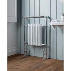 Towelrads Portchester Traditional Radiator 965mm x 637mm - Chrome & White - 120929 Lifestyle