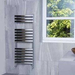Towelrads Dorney Hot Water Towel Rail 1200mm x 500mm - Chrome - 128002 Lifestyle