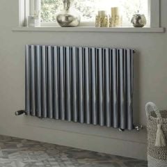 Towelrads Dorney Single Hot Water Radiator 600mm x 592mm - Anthracite - 128177 Lifestyle1