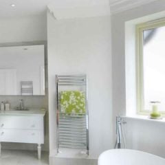 Towelrads Pisa Straight Hot Water Towel Rail 1800mm x 750mm - Chrome - 140035 Lifestyle