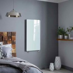 Towelrads Vetro Frame Glass Electric Radiator 1000mm x 500mm - White - 144239 Lifestyle
