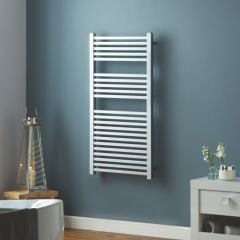 Towelrads Square Tube Straight Hot Water Towel Rail 1200mm x 600mm - Chrome - 210003 Lifestyle