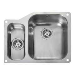 Rangemaster Atlantic Classic 1.5 Bowl Stainless Steel Kitchen Sink - UB3515L/