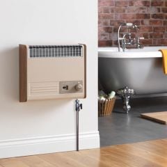 Valor Brazilia F5S Gas Wall Heater - Beige & Oak - 243160 - Lifestyle