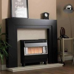 Valor Robinson Willey Firegem Visa Highline Radiant Gas Fire - Black - A85035