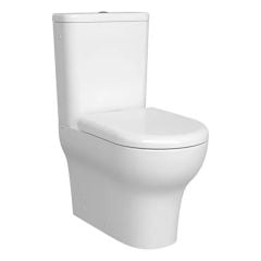 Vitra Zentrum 355mm Smoothflush Close Coupled Toilet Pan Closed Back - White - 7783L003-0585
