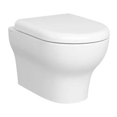 Vitra Zentrum 355mm Smoothflush Wall Hung Toilet Pan - White - 7786L003-0075