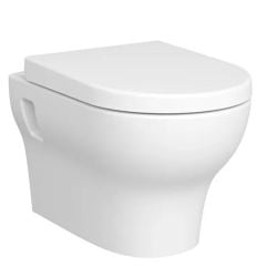 Vitra Zentrum 360mm Smoothflush Wall Hung Toilet Pan - White - 7787L003-0075