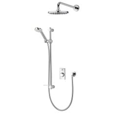 Aqualisa Visage Q Smart Shower Concealed with Adj and Wall Fixed Head - HP/Combi - VSQ.A1.BV.DVFW.20