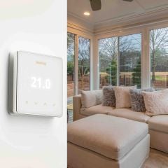 Warmup® Element WiFi Light Thermostat - White & Rose Gold - ELM-01-WH-RG
