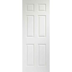 XL Joinery Colonist 6 Panel Internal White Moulded Fire Door 1981x762x44mm - WM6P30FD