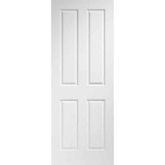 XL Joinery Victorian 4 Panel Internal White Moulded Fire Door 1981x686x44mm - WMVIC27FD