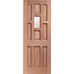 XL Joinery York Single Glazed External Hardwood Door (Dowelled) with Obscure Glass 1981x762x44mm - YOR30-44SG