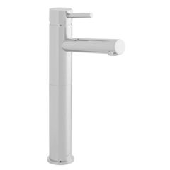 Vado Zoo Extended Mono Basin Mixer Smooth Bodied Single Lever Deck Mounted and Honeycomb Flow Regulator (no waste) - ZOO-100EF/SB-C/P