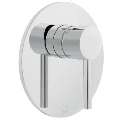 Vado Zoo Round Back Plate Concealed Manual Shower Valve Single Lever Wall Mounted - Chrome - ZOO-145A/RO-C/P