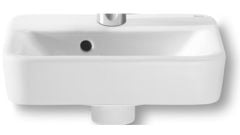 Roca Senso Square 35cm Cloakroom Basin One Tap Hole - Basin Only