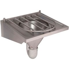 KWC DVS Wall Hung Disposal Sink with Back Inlet G22041N - 207.0000.075